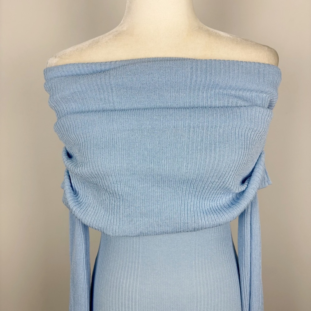 SER.O.YA Galli Mini Dress in Powder Blue Size L - Picture 3 of 12
